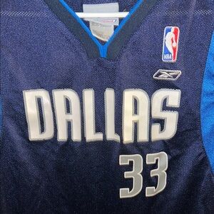 Reebok Dallas Navy Blue Basketball Jersey